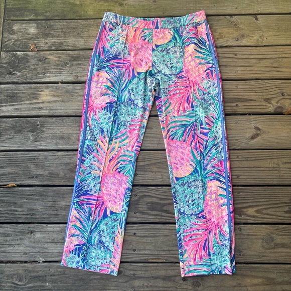 Lilly Pulitzer Luxletic Tropical Pull-On Pants - Picture 1 of 4